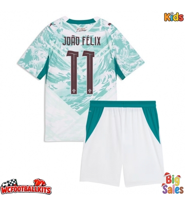 Portugal Joao Felix #11 Replica Away Stadium Kit for Kids World Cup 2026 Short Sleeve (+ pants)